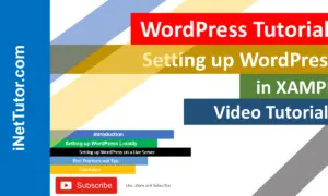 Setting up WordPress