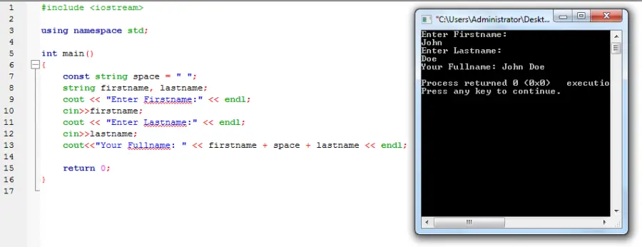 combine-strings-in-c-inettutor